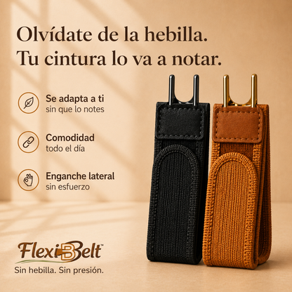 Cinturón sin hebilla: sin presión ni ajustes constantes