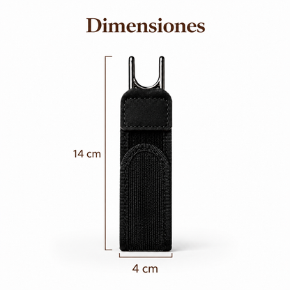 Cinturón sin hebilla: sin presión ni ajustes constantes